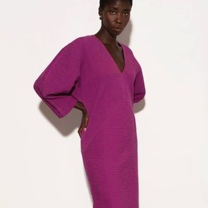 NWT Mara Hoffman Lupita Dress XS Berry